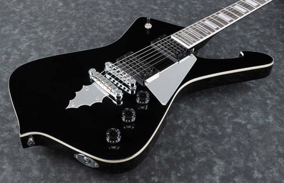 Ibanez Paul Stanley Ps60 Bk Signature Hh Ht Pur - Black - Guitarra electrica metalica - Variation 2