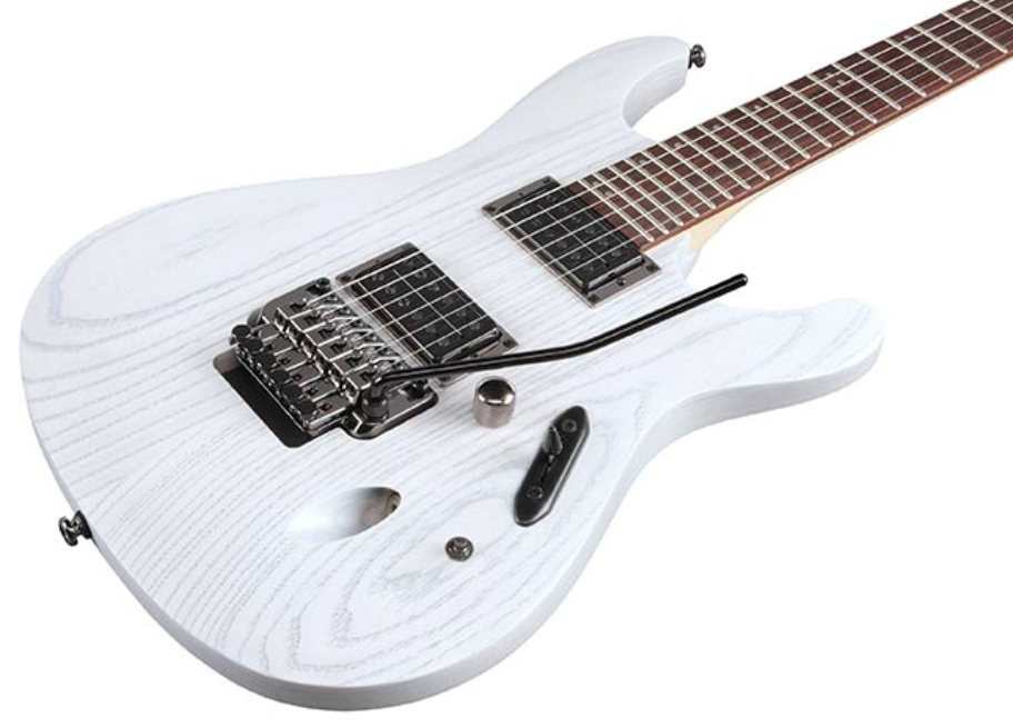 Ibanez Paul Waggoner Pwm20 Signature Hh Fr Rw - White Stain - Guitarra eléctrica con forma de str. - Variation 2