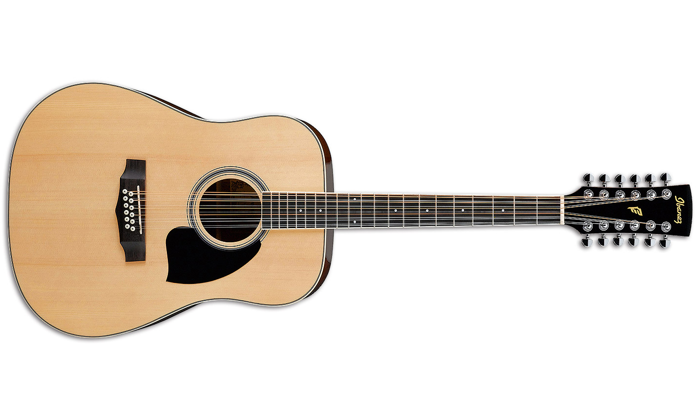 Ibanez Pf1512 Nt Dreadnought 12c Epicea Acajou Lau - Natural - Guitarra acústica & electro - Variation 1