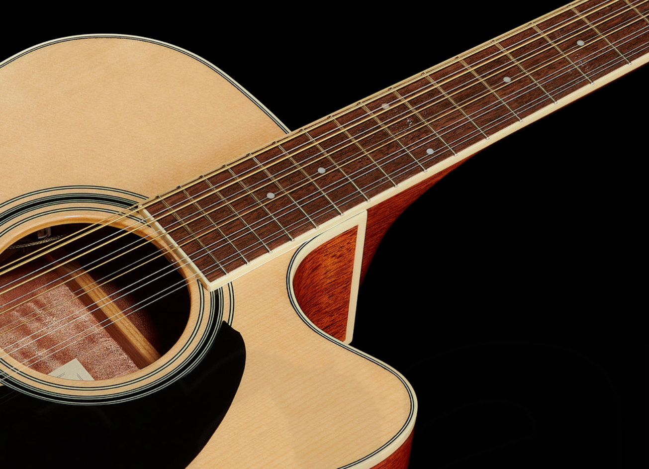 Ibanez Pf1512ece Nt Performance Dreadnought Cw 12c Epicea Acajou Lau - Natural - Guitarra folk - Variation 2