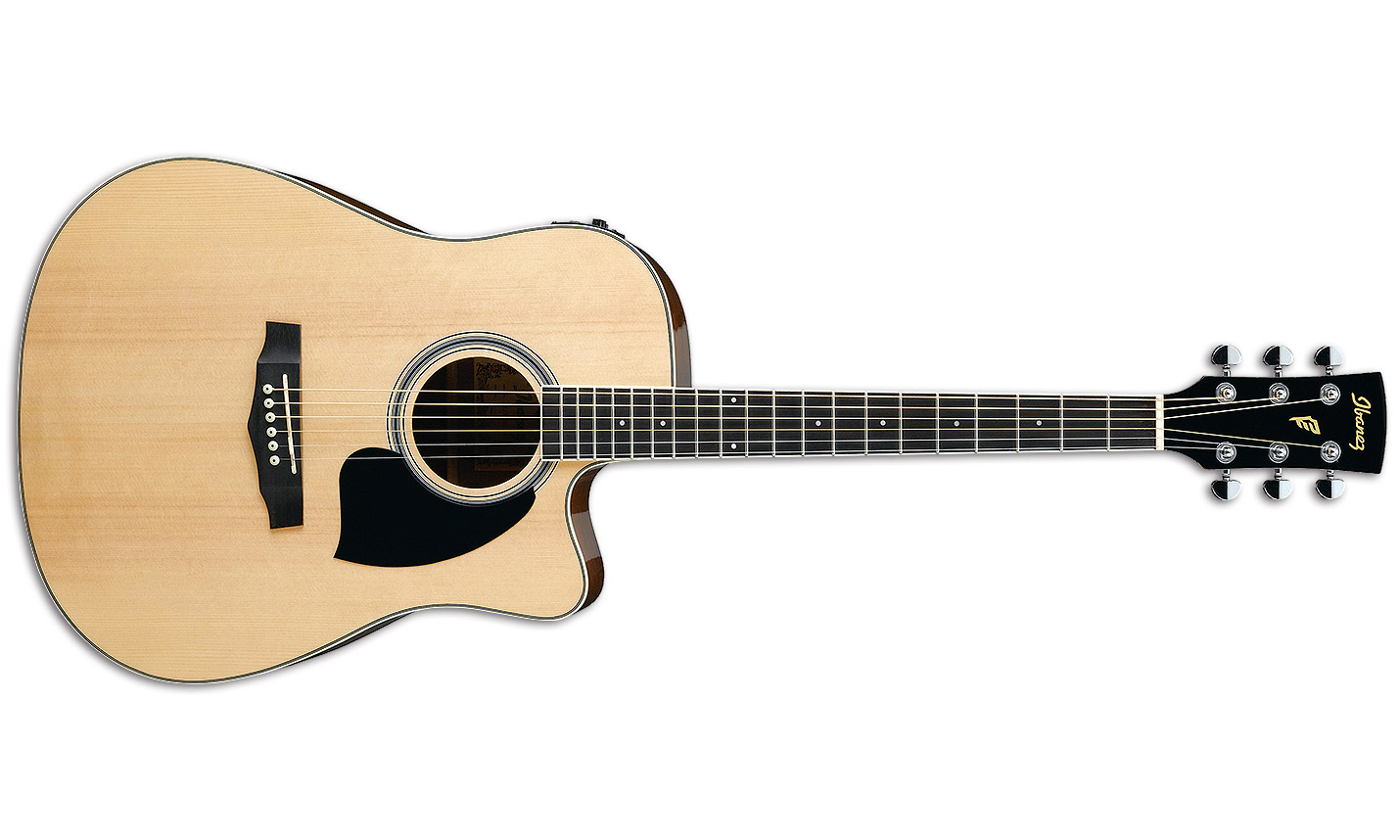 Ibanez Pf15ece Nt Dreadnought Cw Epicea Acajou Lau - Natural - Guitarra electro acustica - Variation 1