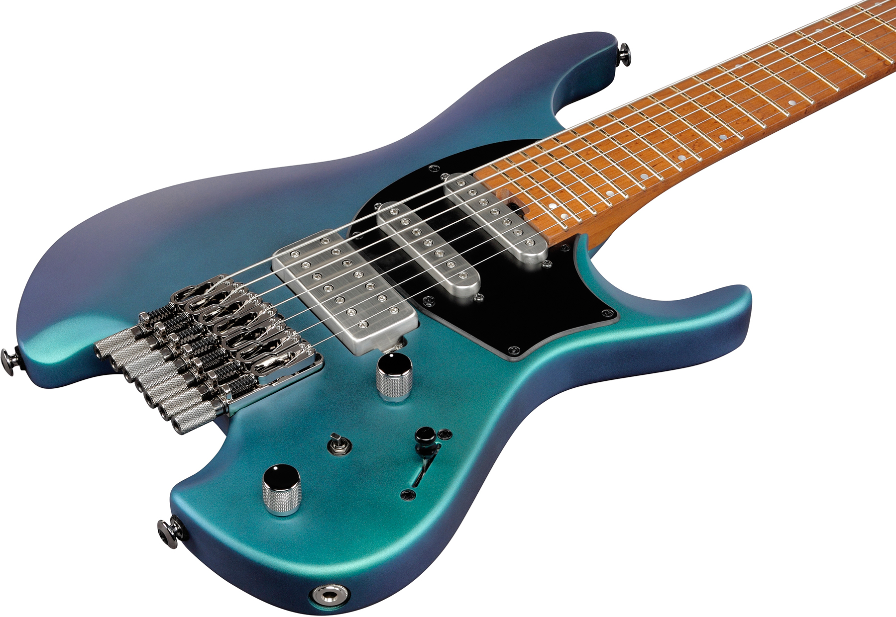 Ibanez Q547 Bmm Quest 7c Hss Ht Mn - Blue Chameleon Metallic Matte - Guitarra eléctrica de 7 cuerdas - Variation 2