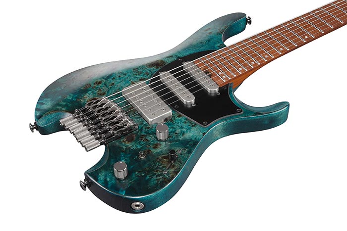 Ibanez Q547pb Col Quest Standard 7c Hss Ht Mn - Cosmic Blue Low Gloss - Guitarra eléctrica de viaje - Variation 2