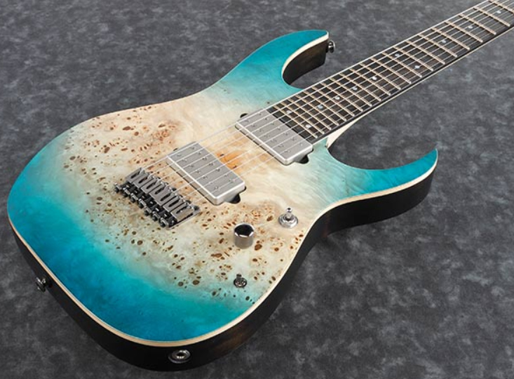 Ibanez Rg1127pbfx Cif Premium 7-cordes Hh Ht Eb +housse - Caribbean Islet Flat - Guitarra eléctrica de 7 cuerdas - Variation 2