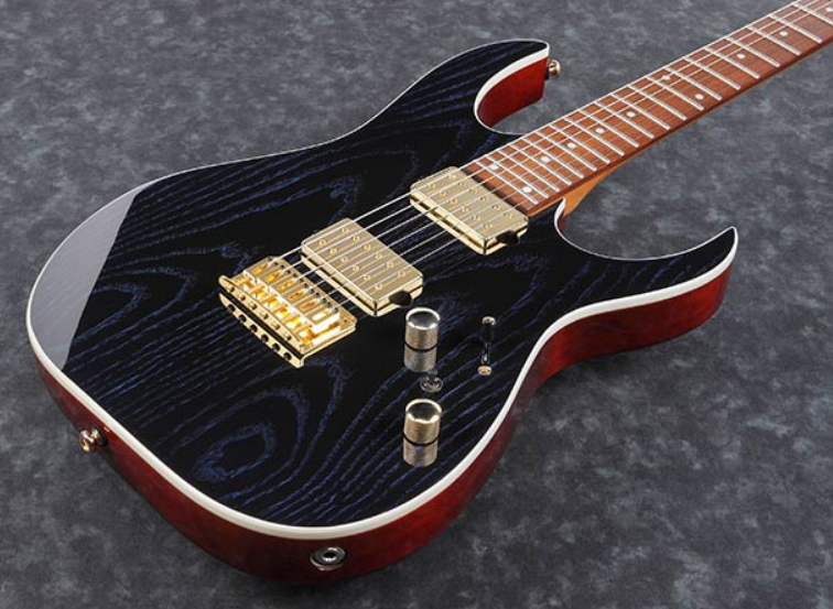 Ibanez Rg421hpah Bwb Standard Hh Dimarzio Ht Ja - Blue Wave Black - Guitarra eléctrica con forma de str. - Variation 2