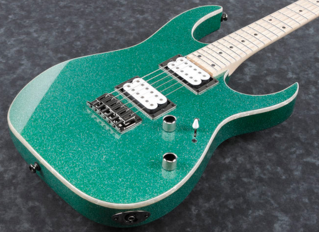 Ibanez Rg421msp Tsp Standard Ht Hh Mn - Turquoise Sparkle - Guitarra eléctrica con forma de str. - Variation 2