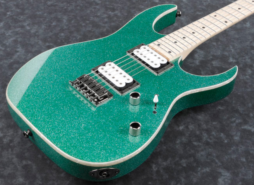 Ibanez Rg421msp Tsp Standard Ht Hh Mn - Turquoise Sparkle - Guitarra eléctrica con forma de str. - Variation 2