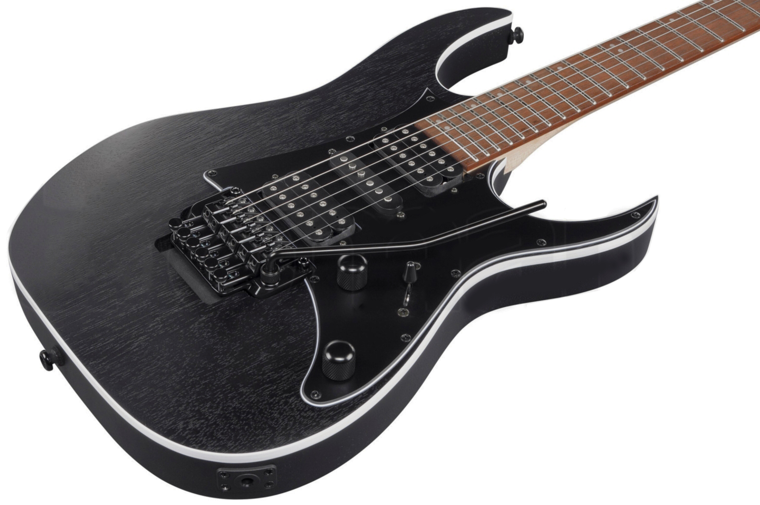 Ibanez Rg450b Wk Standard Hsh Trem Jat - Weathered Black - Guitarra eléctrica con forma de str. - Variation 1