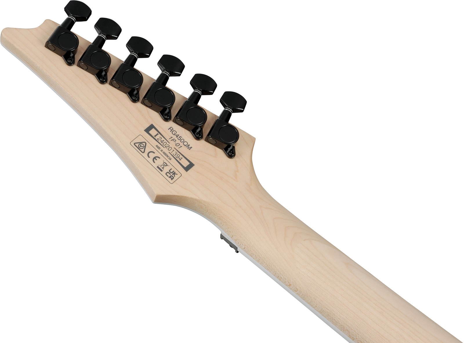 Ibanez Rg450qmb Tgb Standard Hsh Trem Jat - Transparent Gray Burst - Guitarra eléctrica con forma de str. - Variation 4