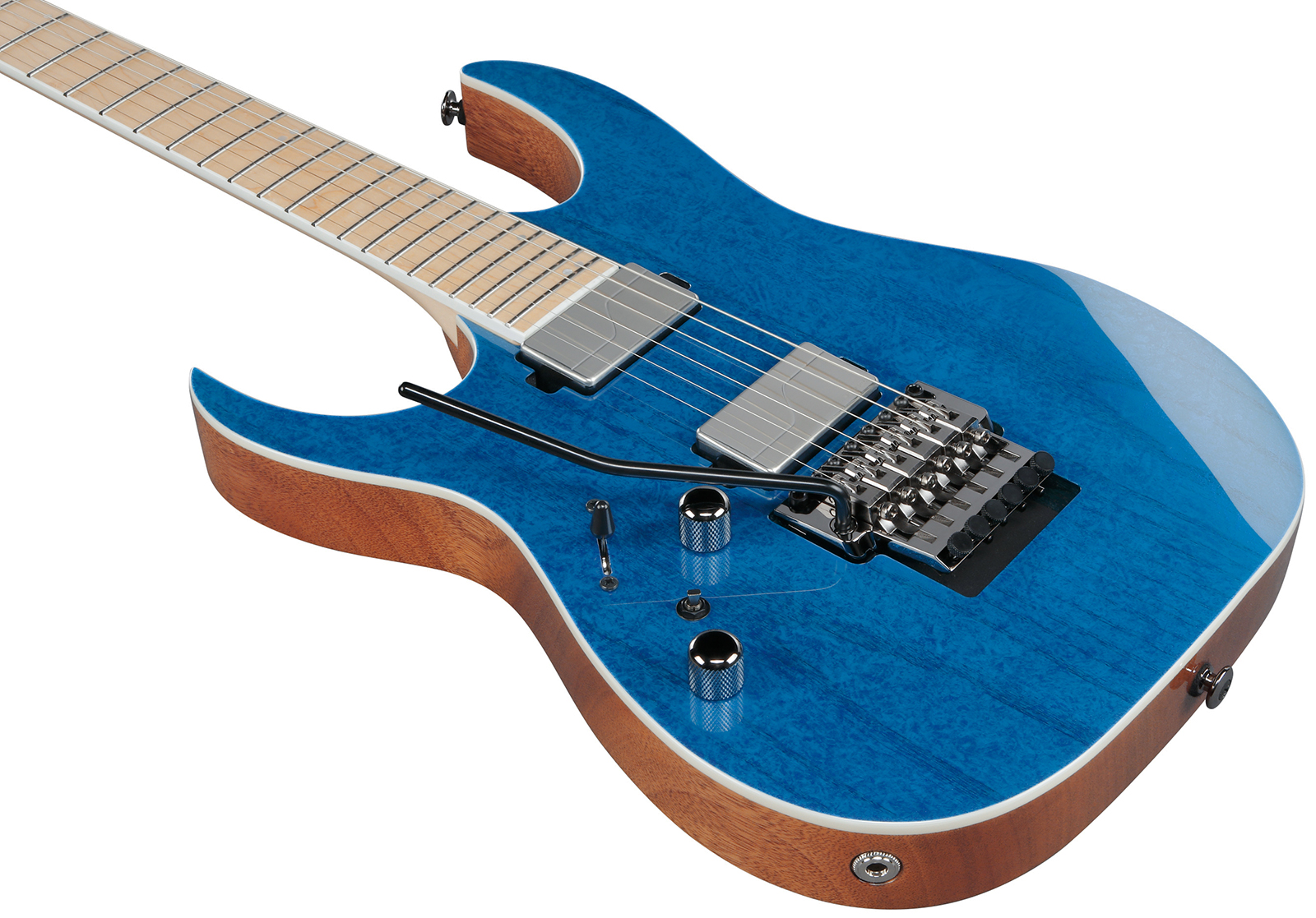 Ibanez Rg5120ml Fcn Lh Prestige Jap Gaucher 2h Fishman Fluence Fr Mn - Frozen Ocean - Guitarra eléctrica con forma de str. - Variation 2