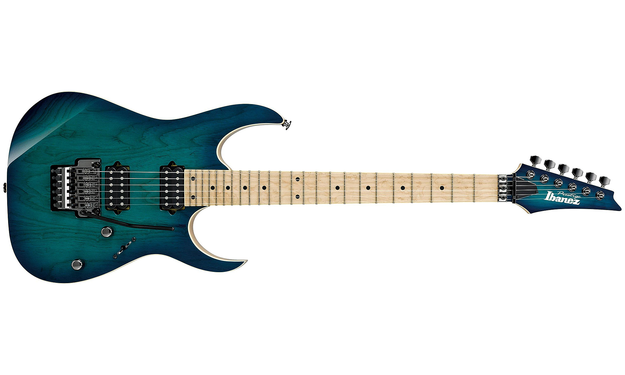 Ibanez Rg652ahm Ngb Prestige Japon Hh Dimarzio Fr Mn - Nebula Green Burst - Guitarra eléctrica con forma de str. - Variation 1