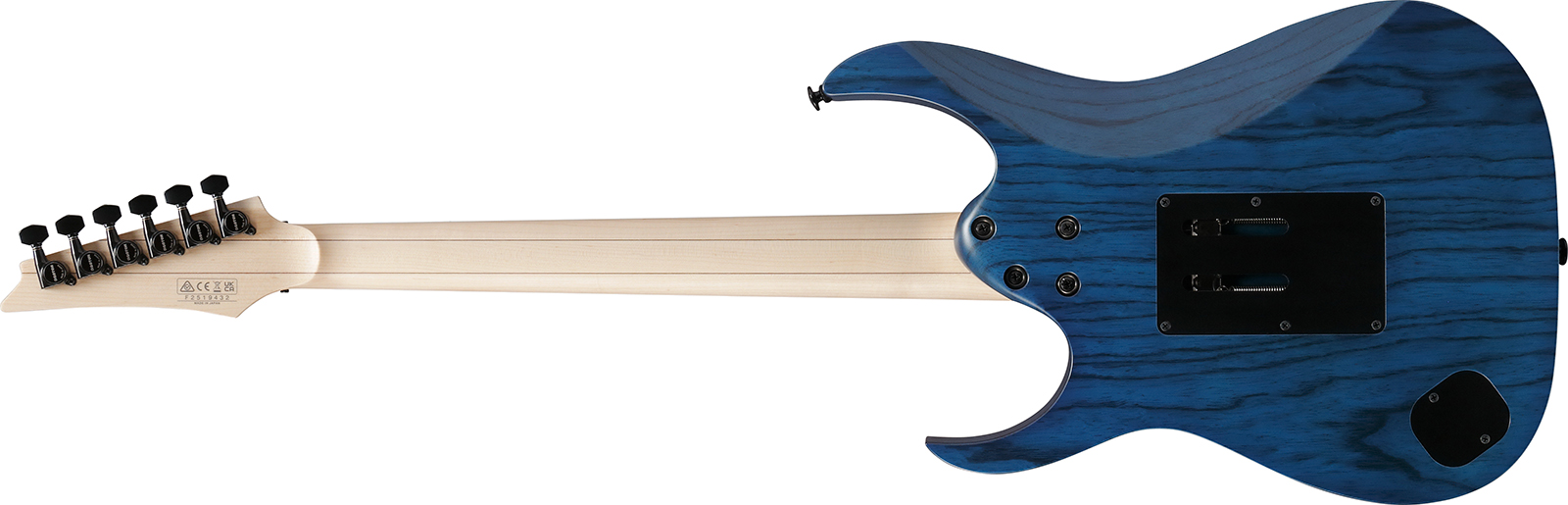 Ibanez Rg653dx Tdf Prestige Jap 2h Rw - Transparent Deep Blue Flat - Guitarra eléctrica con forma de str. - Variation 1