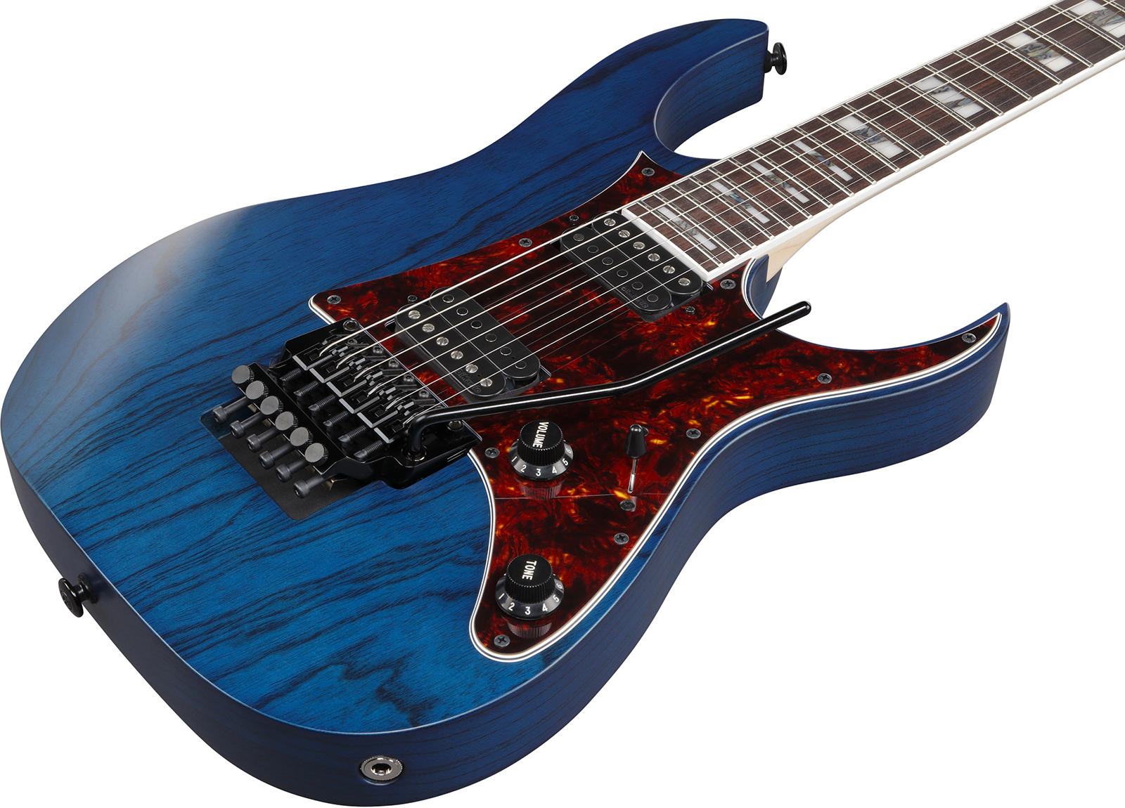 Ibanez Rg653dx Tdf Prestige Jap 2h Rw - Transparent Deep Blue Flat - Guitarra eléctrica con forma de str. - Variation 2