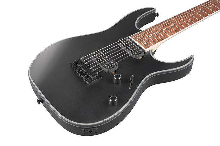 Ibanez Rg7421ex Bkf Standard 7c 2h Ht Jat - Black Flat - Guitarra eléctrica de 7 cuerdas - Variation 2