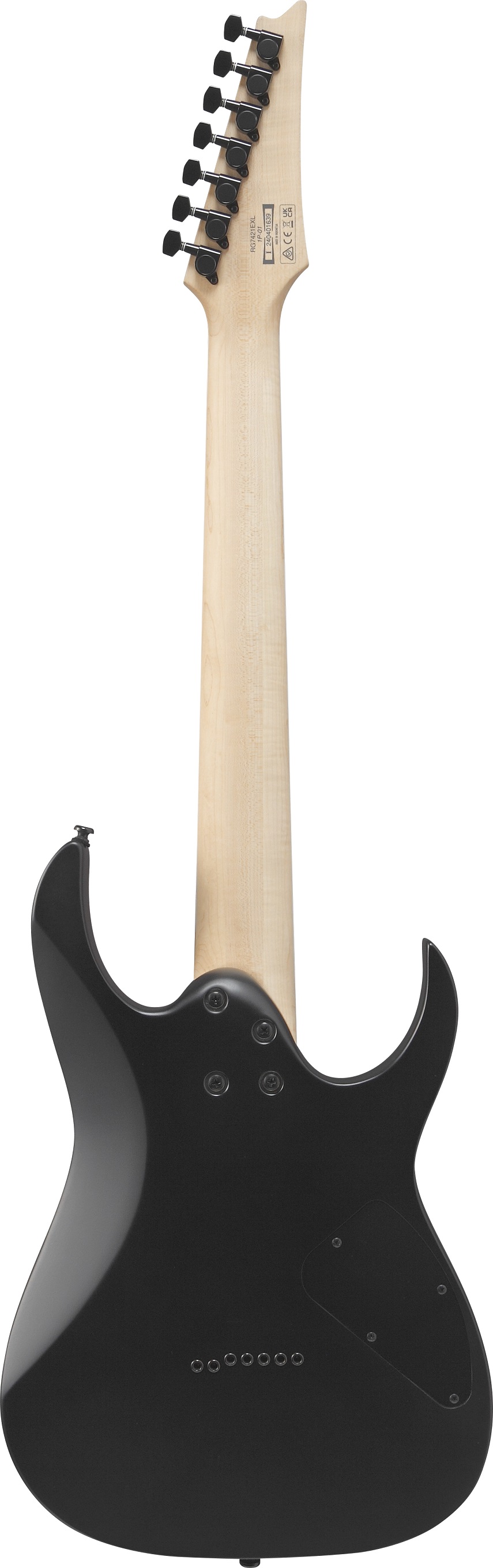 Ibanez Rg7421exlbkf Gaucher Ht Hh Ja - Black Flat - Guitarra eléctrica con forma de str. - Variation 1