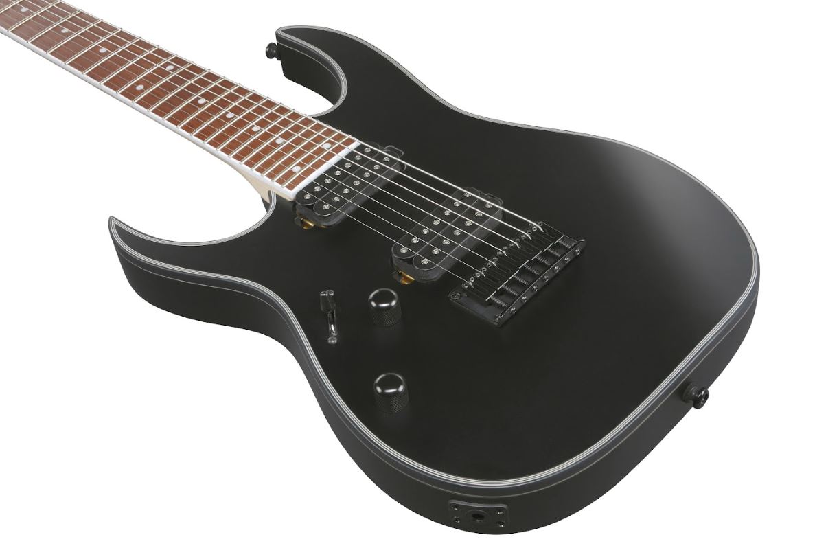 Ibanez Rg7421exlbkf Gaucher Ht Hh Ja - Black Flat - Guitarra eléctrica con forma de str. - Variation 2