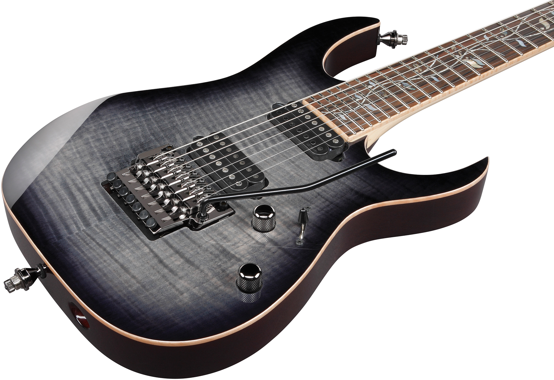 Ibanez Rg8527 Bre J.custom Jap 7c 2h Dimarzio Fr Eb - Black Rutile - Guitarra eléctrica de 7 cuerdas - Variation 2