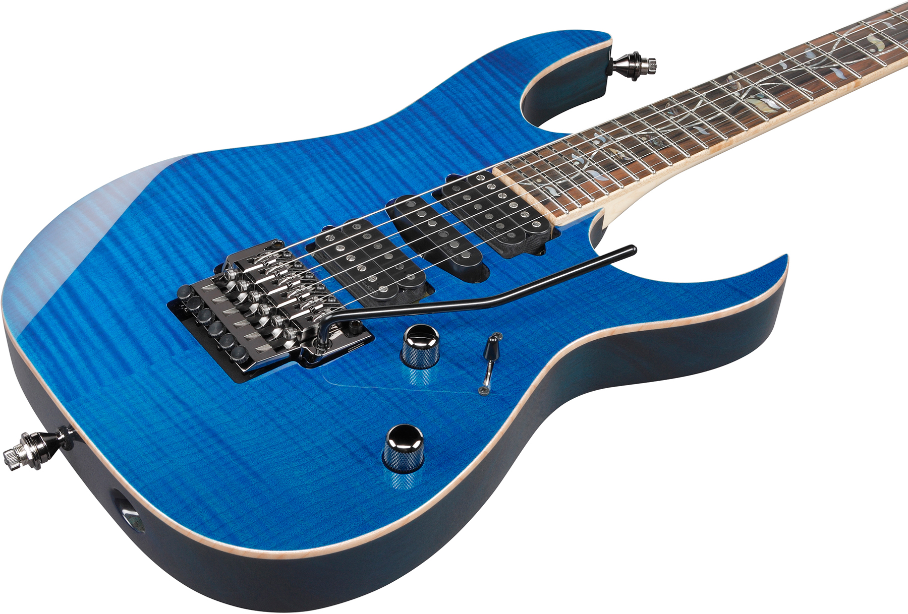 Ibanez Rg8570 Bre J.custom Jap Hsh Dimarzio Fr Eb - Royal Blue Sapphire - Guitarra eléctrica con forma de str. - Variation 2