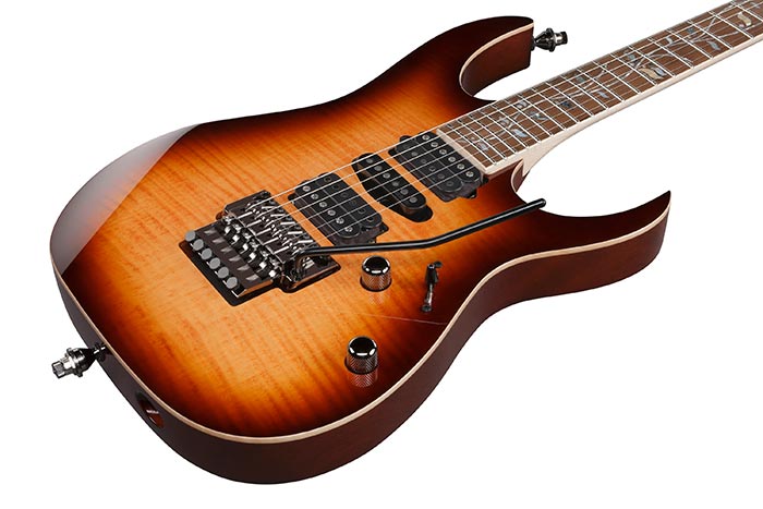 Ibanez Rg8570 Bsr J.custom Jap Hsh Dimarzio Fr Rw - Brownish Sphalerite - Guitarra eléctrica con forma de str. - Variation 2