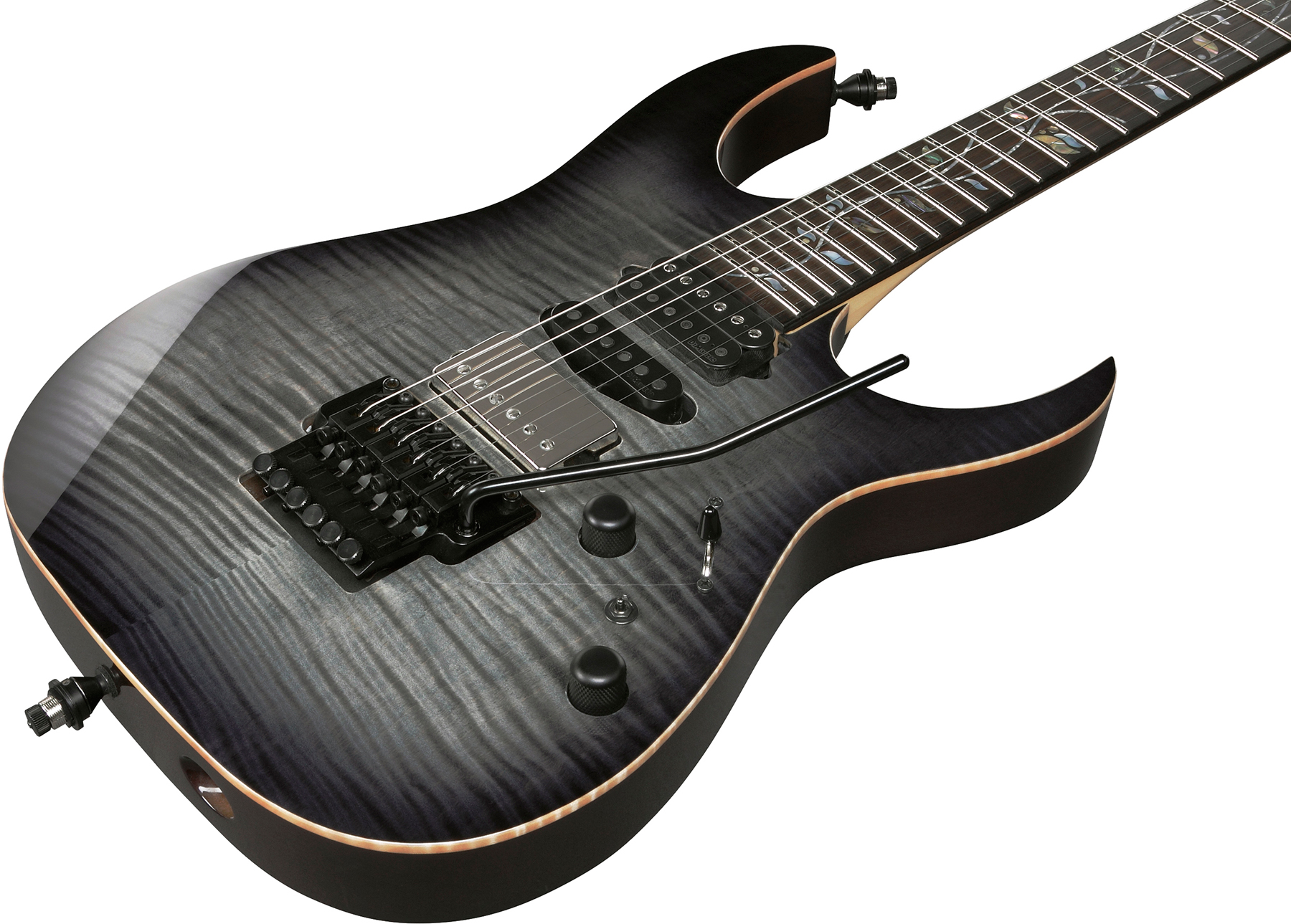 Ibanez Rg8870 Bre J.custom Jap Hsh Dimarzio Fr Eb - Black Rutile - Guitarra eléctrica con forma de str. - Variation 2