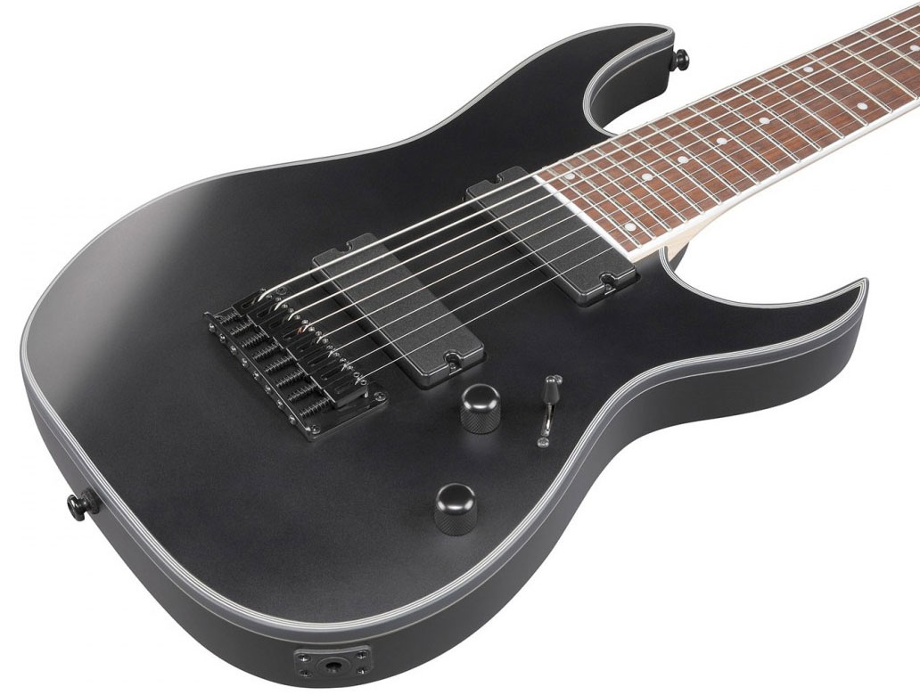 Ibanez Rg8ex Bkf Standard 8c 2h Ht Jat - Black Flat - Guitarra eléctrica barítono - Variation 2