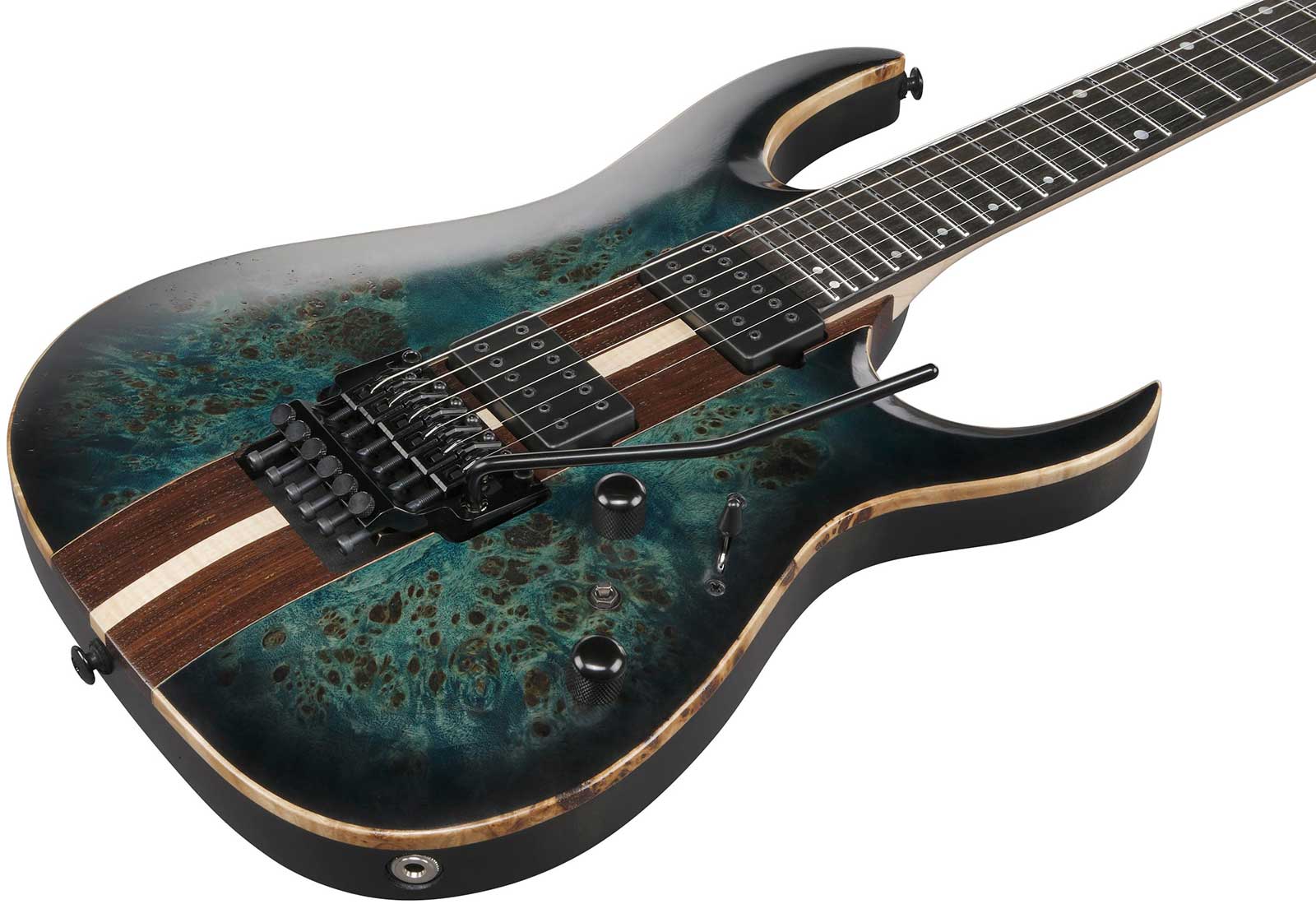 Ibanez Rga20p1pb Cul Premium 2h Dimarzio Fr Eb - Cosmic Blue Burst Low Gloss - Guitarra eléctrica con forma de str. - Variation 2