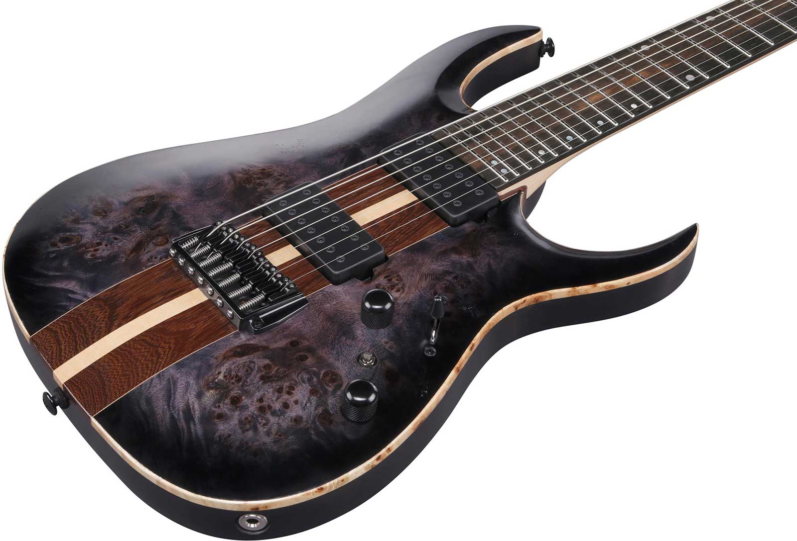 Ibanez Rga217p1pb Drl Premium 7c 2h Dimarzio Ht Eb - Deep Twilight Burst - Guitarra eléctrica con forma de str. - Variation 2