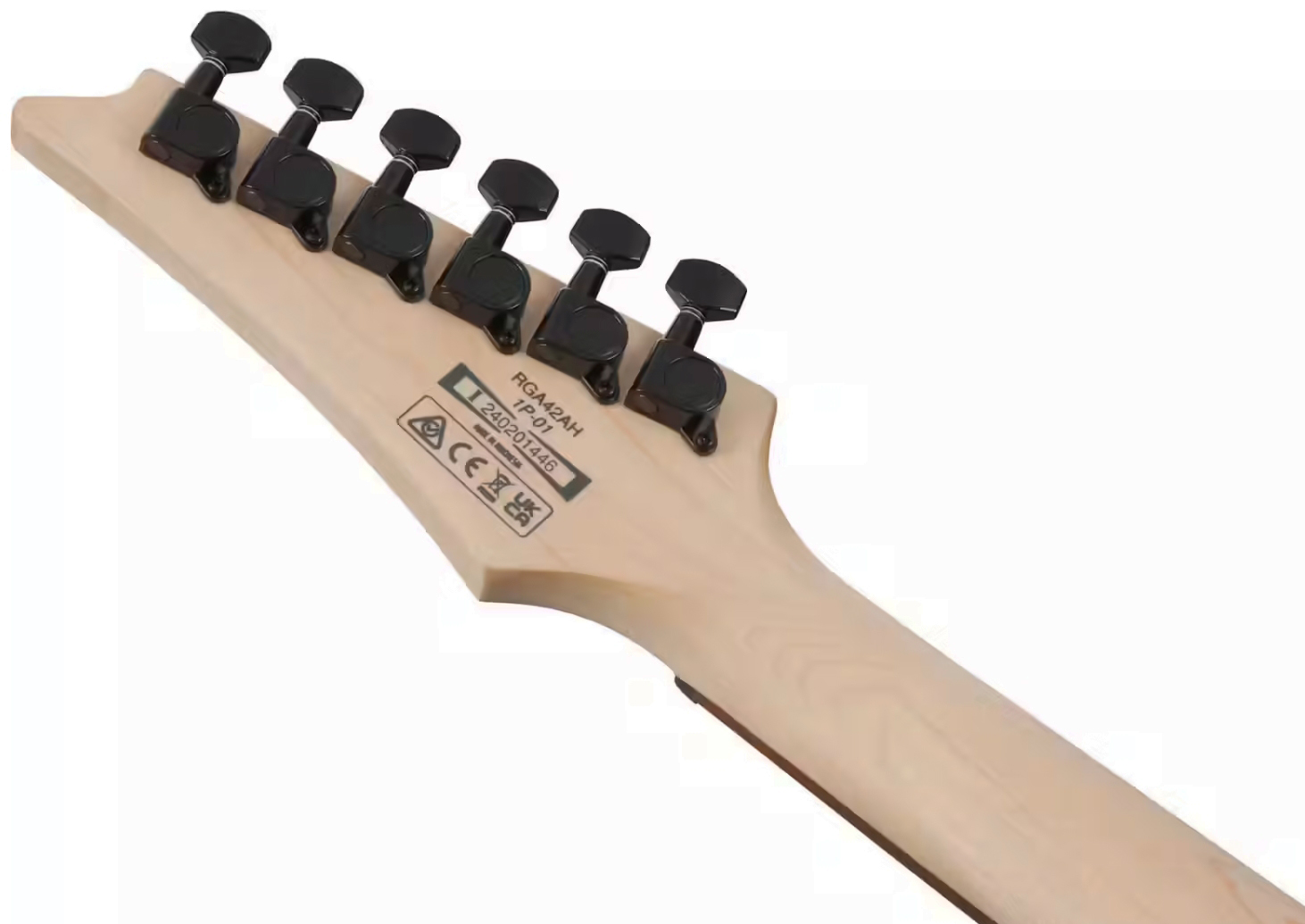 Ibanez Rga42ah Bks Standard 2h Ht Jat - Black Stained - Guitarra eléctrica con forma de str. - Variation 5