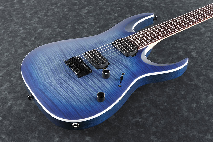 Ibanez Rga42fm Blf Standard Hh Ht Jat - Blue Lagoon Burst Flat - Guitarra eléctrica con forma de str. - Variation 1