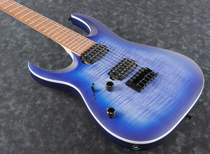 Ibanez Rga42fml Blf Gaucher Standard Hh Ht Rw - Blue Lagoon Burst Flat - Guitarra eléctrica con forma de str. - Variation 2