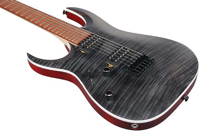 Ibanez Rga42fml Tgf Lh Standard Gaucher 2h Ht Rw - Transparent Grey Flat - Guitarra eléctrica con forma de str. - Variation 2