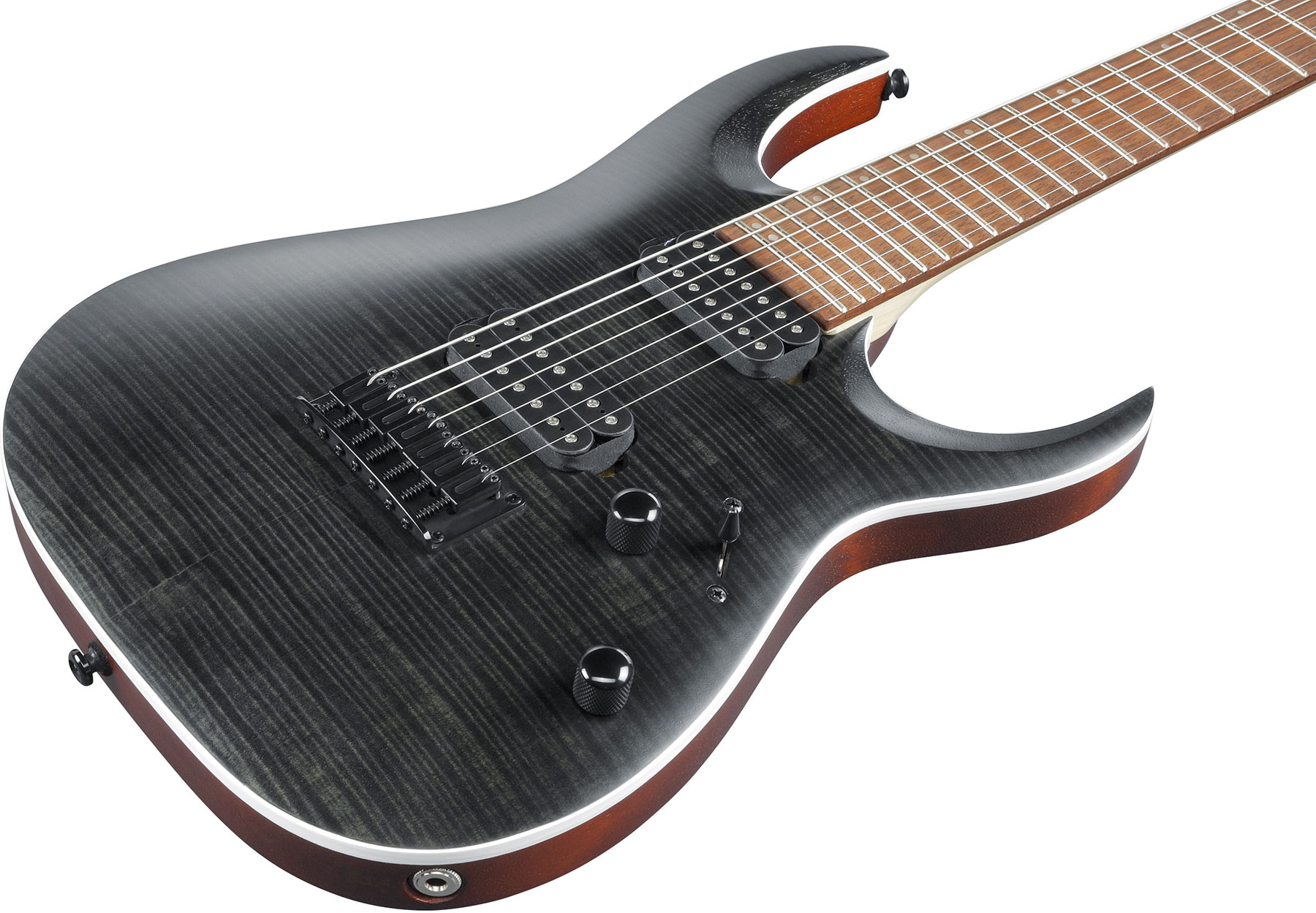 Ibanez Rga742fm Tgf Standard Hh Ht Jat - Transparent Gray Flat - Guitarra eléctrica de 7 cuerdas - Variation 2