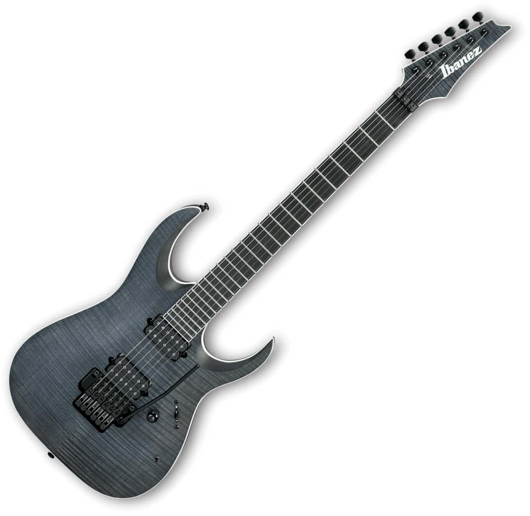 Ibanez Iron Label Rgaix6fmt Tgf Hh Dimarzio Fr Eb - Transparent Grey Flat - Guitarra eléctrica con forma de str. - Variation 1