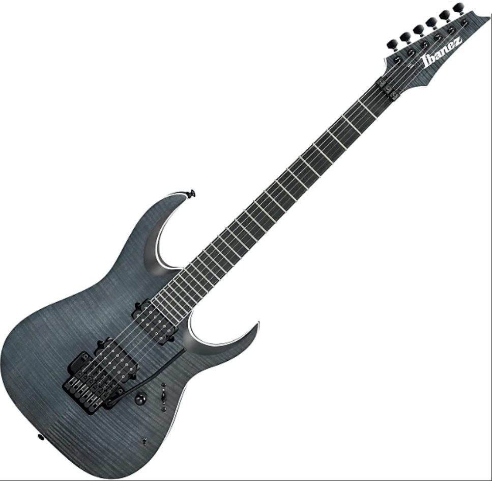 Ibanez Iron Label Rgaix6fmt Tgf Hh Dimarzio Fr Eb - Transparent Grey Flat - Guitarra eléctrica con forma de str. - Variation 4