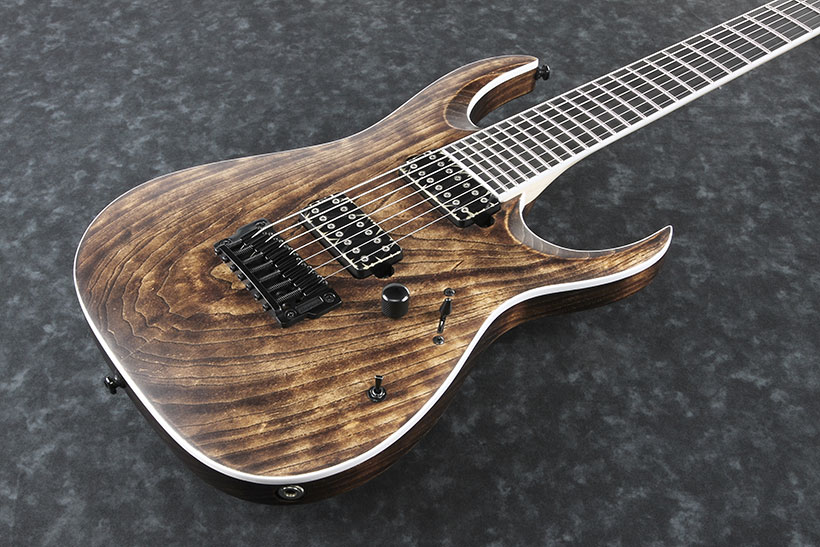 Ibanez Rgaix7u Abs Iron Label 7-cordes Hh Ht - Antique Brown Stained - Guitarra eléctrica de 7 cuerdas - Variation 2