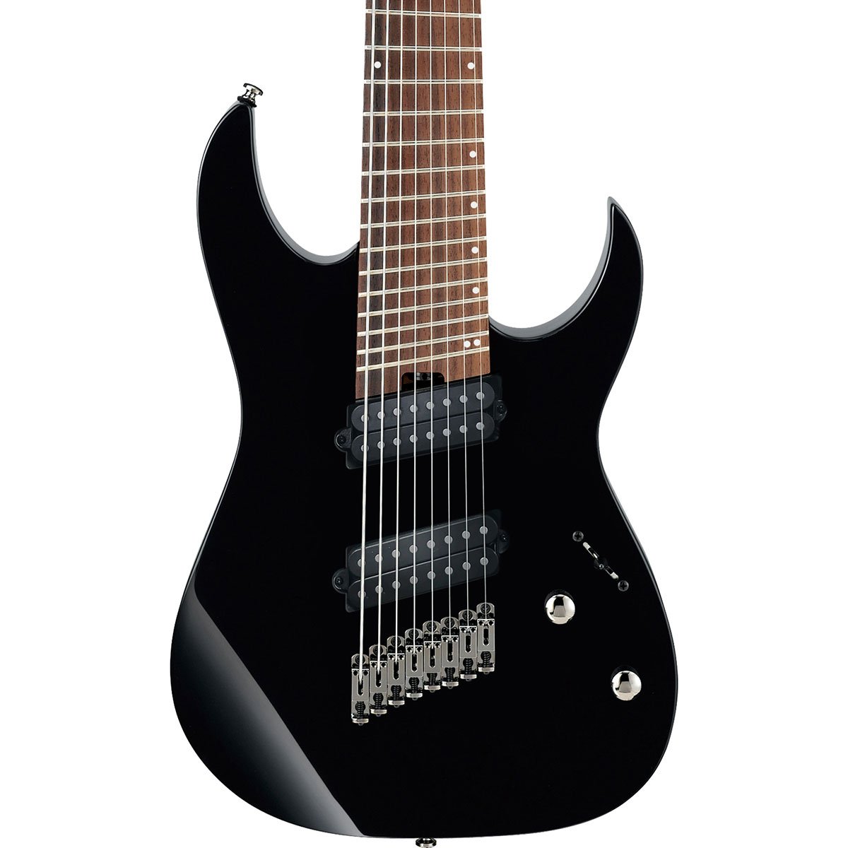 Ibanez Rgms8 Bk 8c Multiscale 2h Ht Jat - Black - Guitarra eléctrica barítono - Variation 1