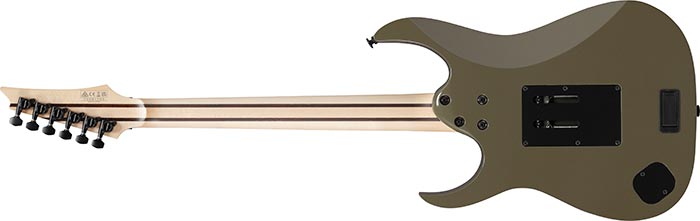Ibanez Rgr5130 Km Prestige Jap 2h Fishman Fluence Modern Fr Eb - Khaki Metallic - Guitarra eléctrica con forma de str. - Variation 1