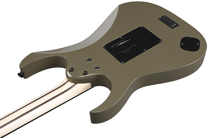 Ibanez Rgr5130 Km Prestige Jap 2h Fishman Fluence Modern Fr Eb - Khaki Metallic - Guitarra eléctrica con forma de str. - Variation 3