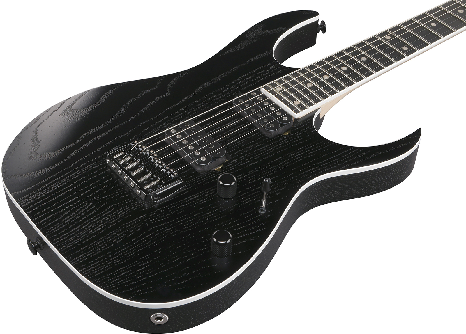 Ibanez Rgr662ahbf Wk Prestige Jap 2h Dimarzio Ht Rw - Weathered Black - Guitarra eléctrica con forma de str. - Variation 2