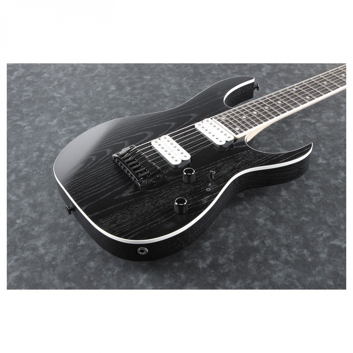 Ibanez Rgr752ahbf Wk Prestige Jap 7c 2h Dimarzio Ht Eb - Weathered Black - Guitarra eléctrica de 7 cuerdas - Variation 2