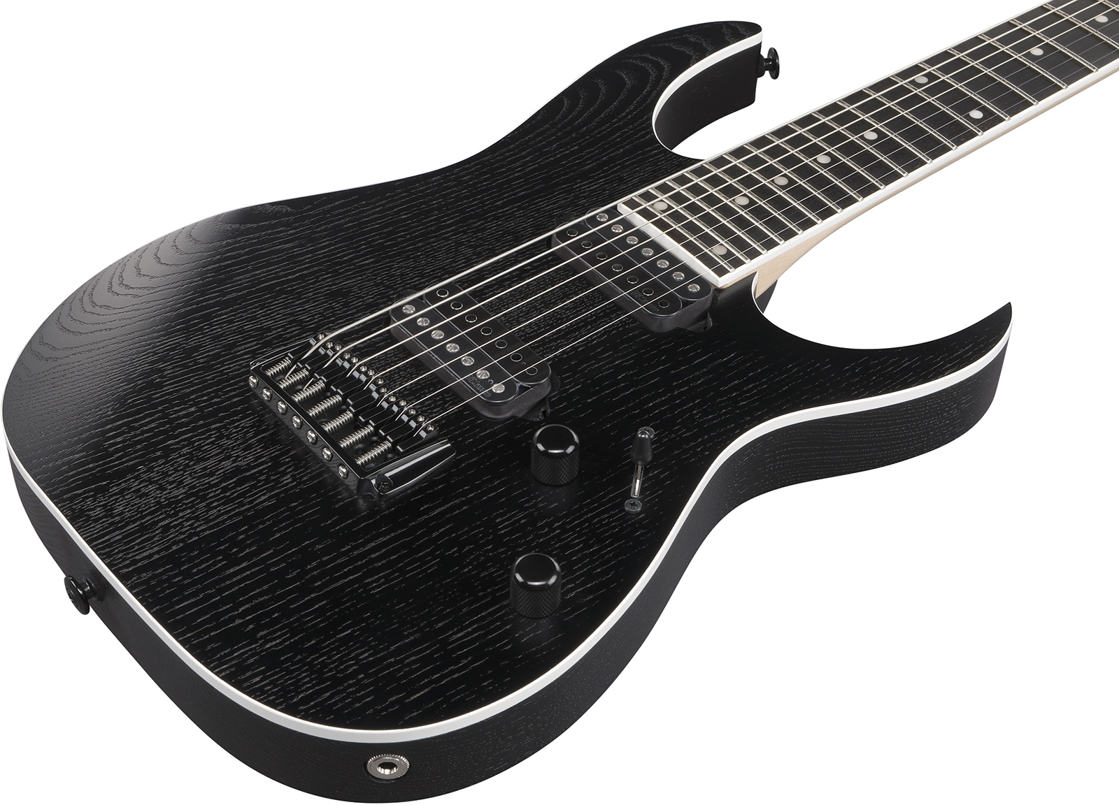 Ibanez Rgr762ahbf Wk Prestige Jap 7c 2h Dimarzio Ht Rw - Weathered Black - Guitarra eléctrica con forma de str. - Variation 2