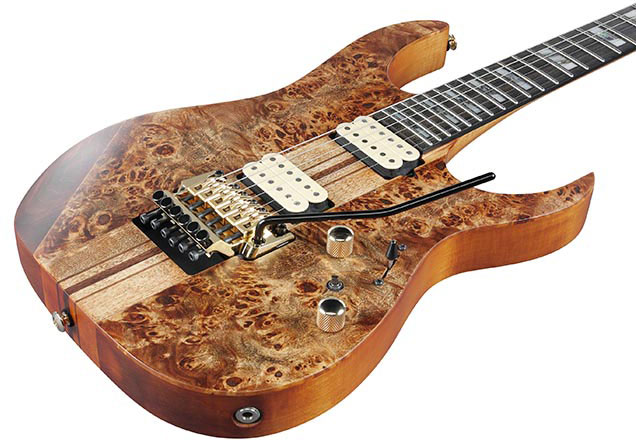 Ibanez Rgt1220pb Abs Premium Hh Dimarzio Fr Eb - Antique Brown Stain - Guitarra eléctrica con forma de str. - Variation 2