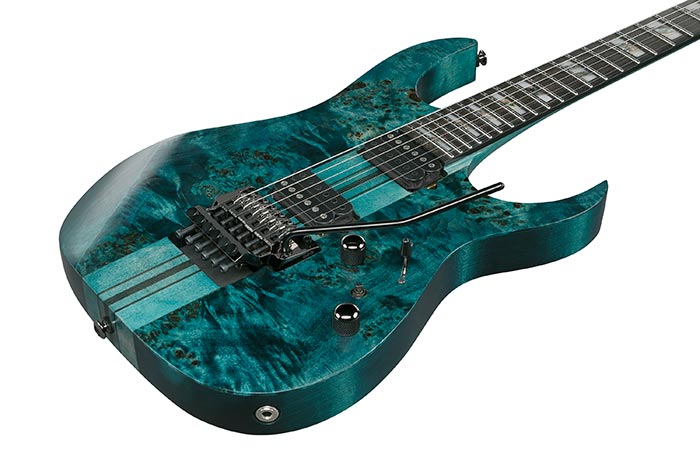 Ibanez Rgt1220pbk Col Premium 2h Dimarzio Fr Eb - Cosmic Blue Low Gloss - Guitarra eléctrica con forma de str. - Variation 2