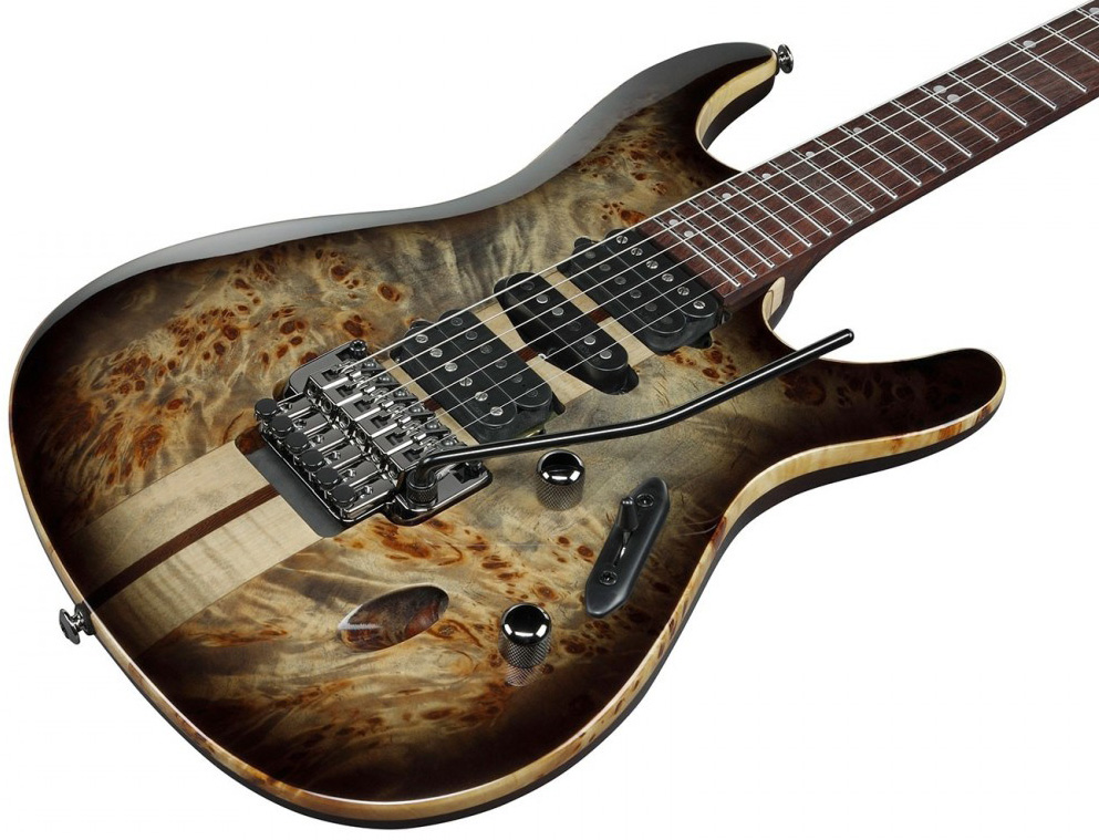 Ibanez S1070pbz Ckb Sabre Premium Hsh Dimarzio Fr Rw - Charcoal Black Burst - Guitarra eléctrica con forma de str. - Variation 2