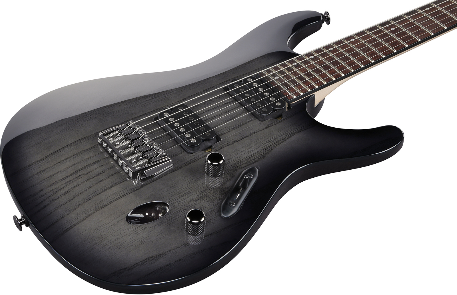 Ibanez S6621ah Tgb Prestige Jap 2h Ht Rw - Transparent Grey Burst - Guitarra eléctrica con forma de str. - Variation 2