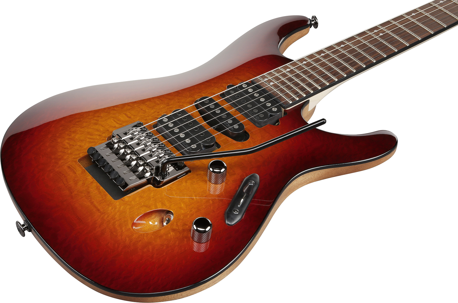Ibanez S6670sk Stb Prestige Jap Hsh Dimarzio Fr Rw - Sunset Burst - Guitarra eléctrica con forma de str. - Variation 2