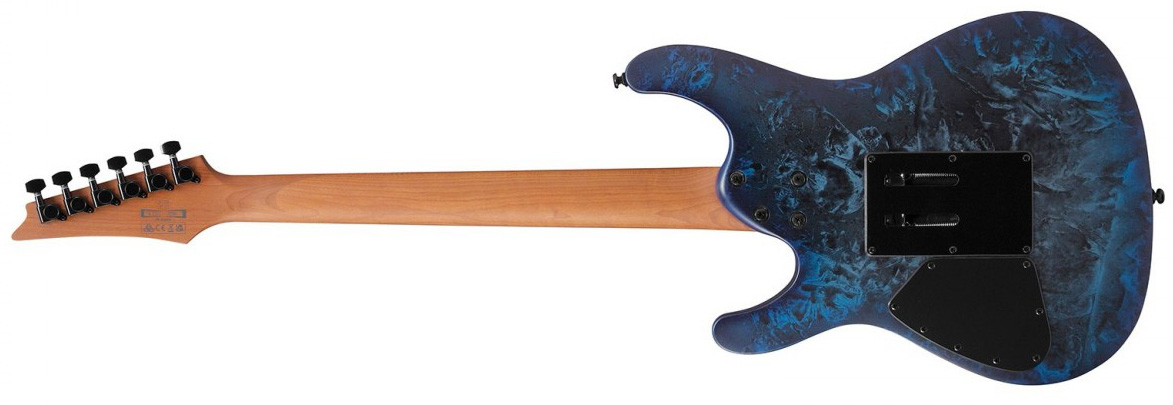 Ibanez S770 Czm Sabre Standard Hsh Dimarzio Fr Rw - Cosmic Blue Frozen Matte - Guitarra eléctrica con forma de str. - Variation 1