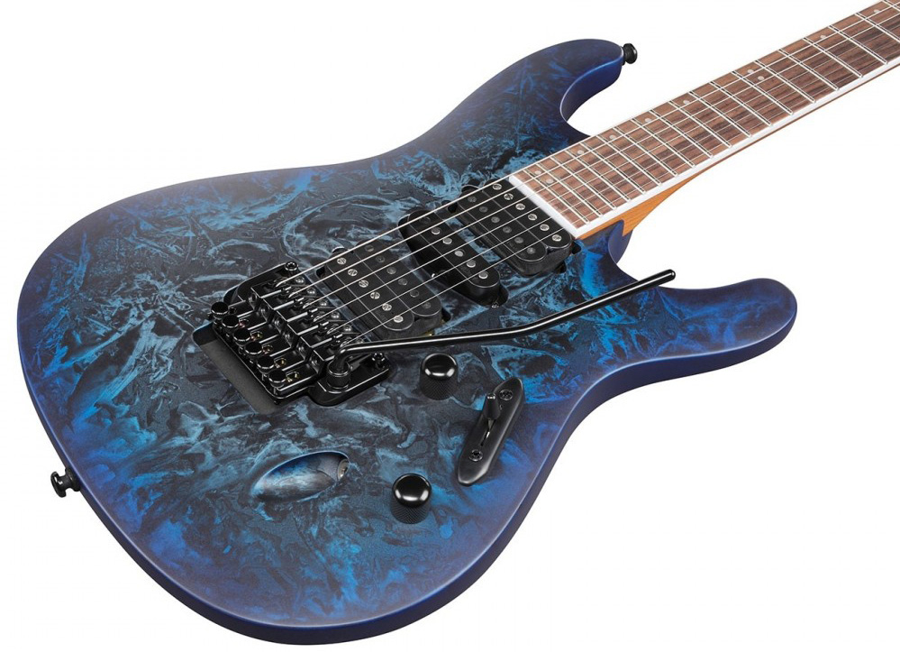 Ibanez S770 Czm Sabre Standard Hsh Dimarzio Fr Rw - Cosmic Blue Frozen Matte - Guitarra eléctrica con forma de str. - Variation 2