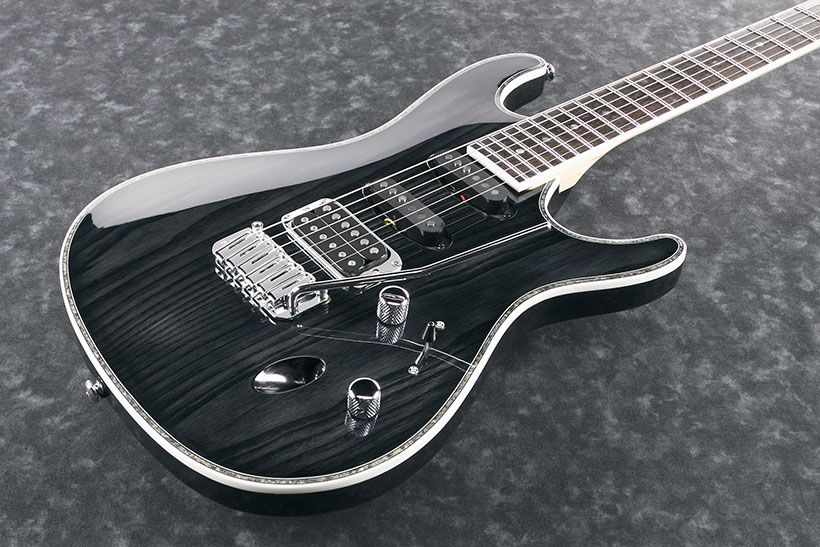 Ibanez Sa360ah Stk Hss Trem Nzp - Stained Black - Guitarra eléctrica con forma de str. - Variation 1