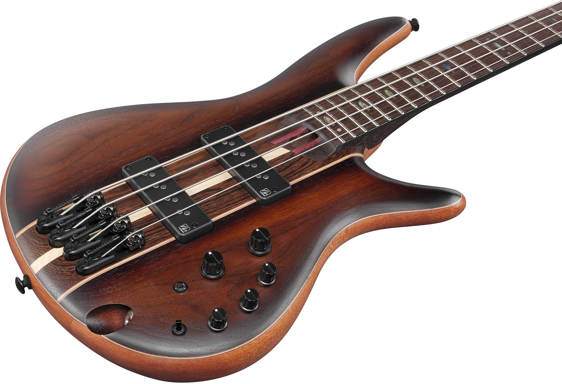 Ibanez Sr1350b Duf Premium Active Pp - Dual Mocha Burst Flat - Bajo eléctrico de cuerpo sólido - Variation 2